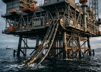 Plataformas de petróleo usam eletrificação offshore por cabos submarinos para desligar turbinas que queimavam gás no meio do oceano
