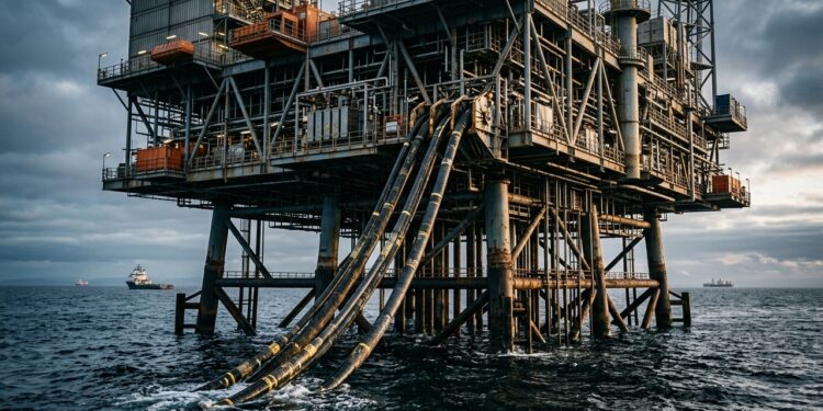 Plataformas de petróleo usam eletrificação offshore por cabos submarinos para desligar turbinas que queimavam gás no meio do oceano