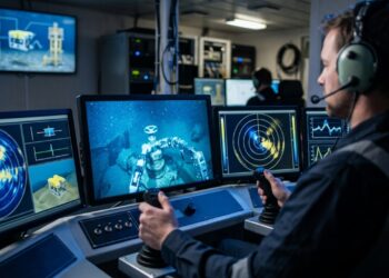 A carreira offshore que pilota robôs submarinos sem colocar o profissional dentro da água