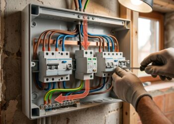 O dispositivo no quadro elétrico que protege os aparelhos quando um surto atinge a casa
