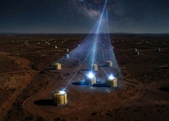 Um observatório instalado em uma planície árida usa mais de 1.600 detectores para investigar as partículas mais energéticas do universo