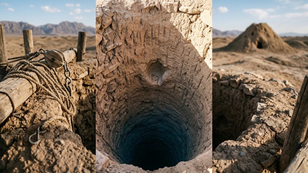 Como um qanat de 33 km leva água pelo deserto apenas por gravidade