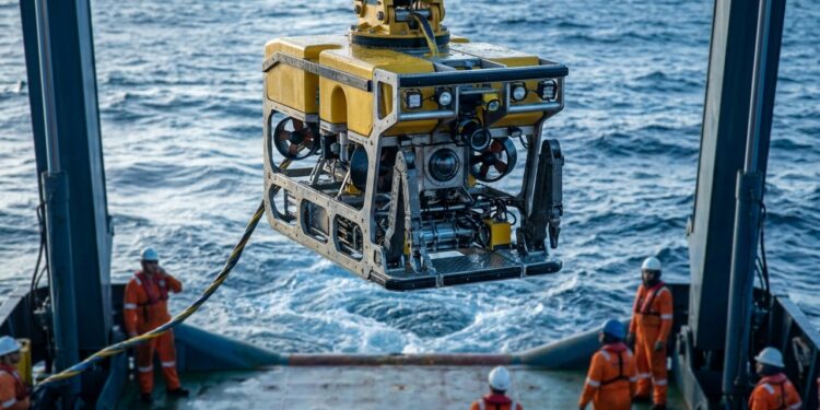 Piloto-técnico de ROV opera robôs no fundo do mar