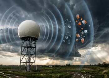 Um radar consegue enxergar dentro das nuvens, diferenciar chuva e granizo e tornar alertas de tempestades severas mais confiáveis
