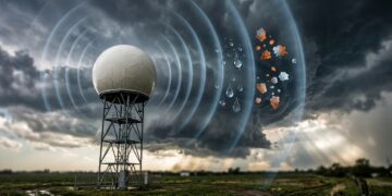 Um radar consegue enxergar dentro das nuvens, diferenciar chuva e granizo e tornar alertas de tempestades severas mais confiáveis