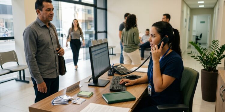 Trabalho de recepcionista exige organização além do atendimento