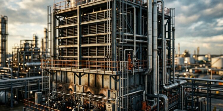 O calor desperdiçado por refinarias pode voltar para o processo e a recuperação de calor reduz o combustível necessário para manter enormes fornos funcionando