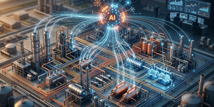 Inteligência artificial começa a controlar o consumo de vapor dentro das refinarias para reduzir desperdícios sem alterar a produção
