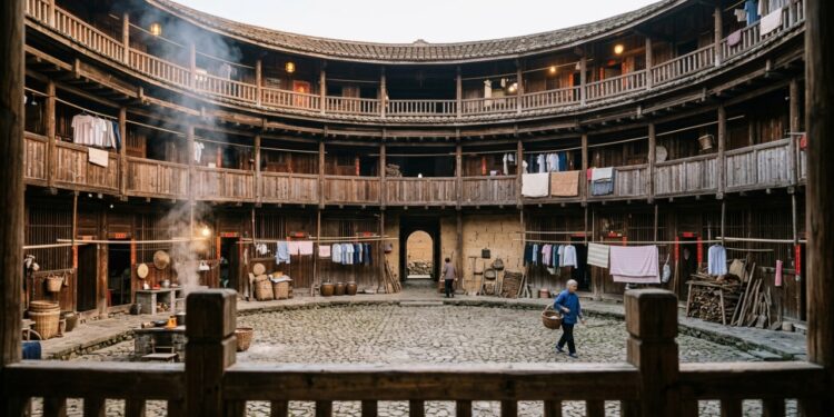 Como funcionam as casas de terra coletivas de Fujian
