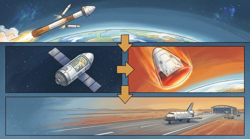 Pequenos veículos espaciais reutilizáveis começam a transportar experimentos para a órbita e retornam à Terra para novas missões