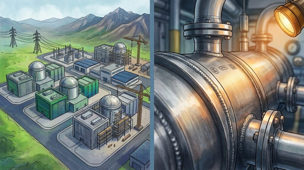 Pequenos reatores nucleares modulares prometem levar eletricidade a regiões onde grandes usinas dificilmente seriam construídas
