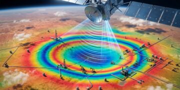 Satélites e GPS conseguem medir o afundamento do solo causado por décadas de produção de petróleo e gás