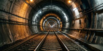 Construído sob um estreito de águas geladas, o Túnel Seikan precisou vencer rochas fraturadas e infiltrações do mar