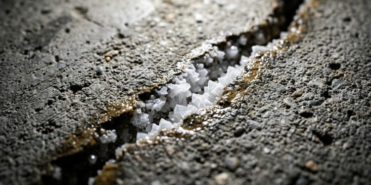 Um concreto capaz de fechar pequenas rachaduras sozinho promete aumentar a vida útil de pontes, túneis e edifícios