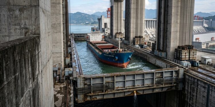 Como o elevador de navios das Três Gargantas vence 113 metros