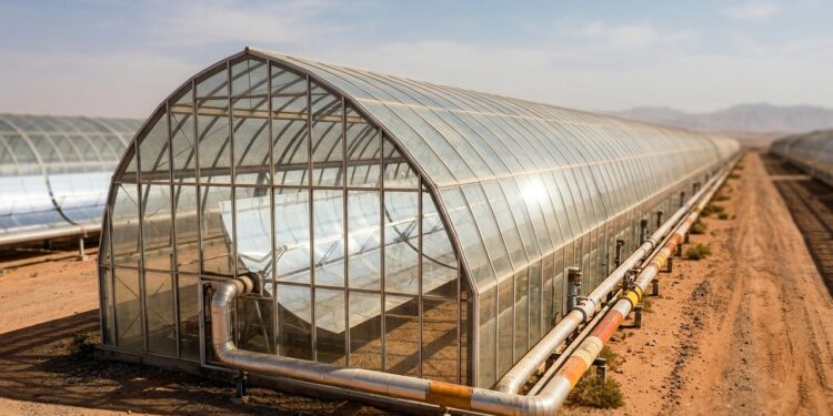 Espelhos no deserto de Omã produzem vapor solar para retirar petróleo do subsolo e reduzir a queima de gás natural