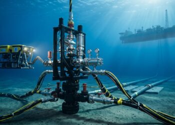 A “árvore de Natal” instalada no fundo do mar que controla um poço de petróleo