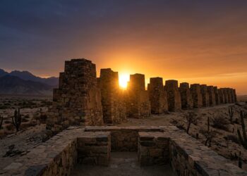 Com 13 torres no deserto peruano, Chankillo transformou pedra e horizonte em calendário solar