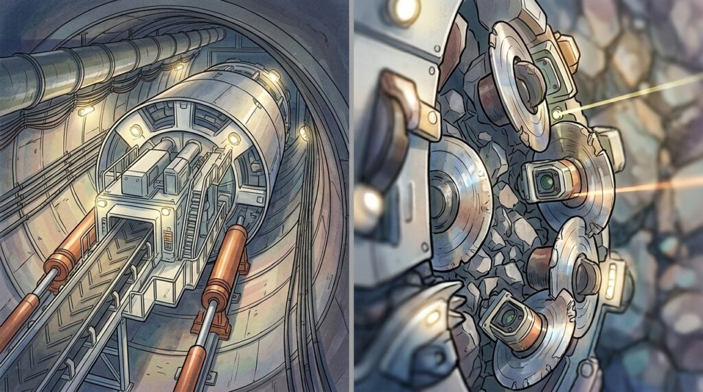 Uma TBM autônoma perfura túneis sem operador comandando o avanço dentro da máquina e começa a mudar grandes obras subterrâneas