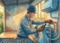 Técnico em refrigeração trabalha com máquinas que mantêm casas, mercados e hospitais funcionando