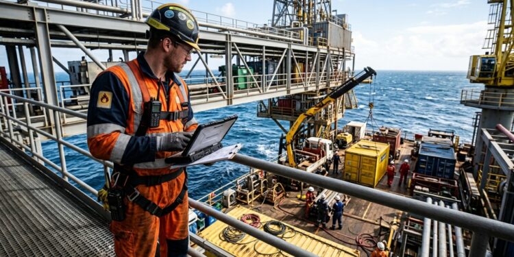 Técnico de segurança offshore acompanha riscos a bordo