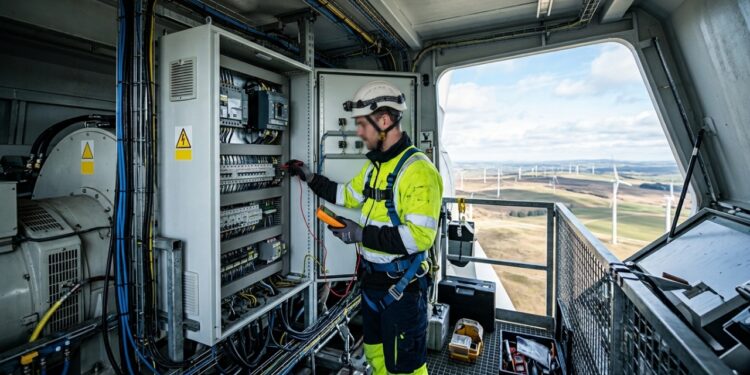 Técnico de manutenção de aerogeradores