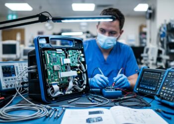 Técnico de equipamentos biomédicos mantém respiradores e monitores funcionando dentro dos hospitais