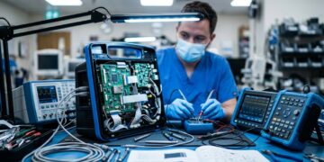 Técnico de equipamentos biomédicos mantém respiradores e monitores funcionando dentro dos hospitais