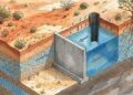 Uma barragem subterrânea armazena água invisível sob o solo e ajuda regiões secas a enfrentar longos períodos sem chuva