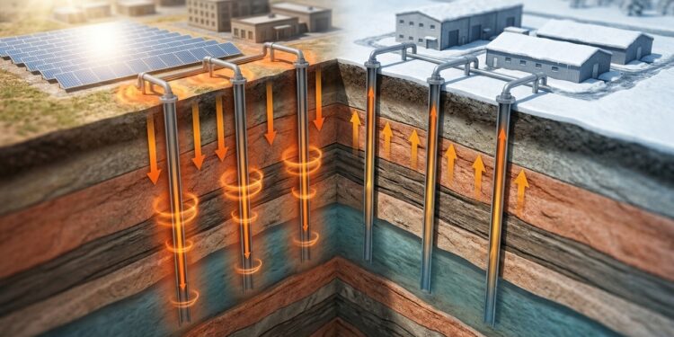 Túneis subterrâneos começam a armazenar calor durante o verão para aquecer edifícios meses depois, quando chega o inverno