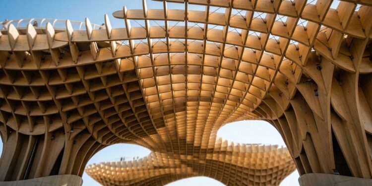 Com mais de 11 mil metros quadrados de cobertura, o Metropol Parasol transformou uma praça histórica em uma estrutura futurista