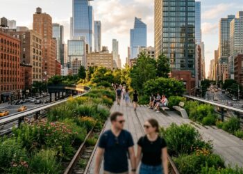 Um gigantesco jardim suspenso reutiliza antigas linhas ferroviárias e transforma uma estrutura abandonada em parque urbano