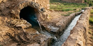 Como um qanat de 33 km leva água pelo deserto apenas por gravidade
