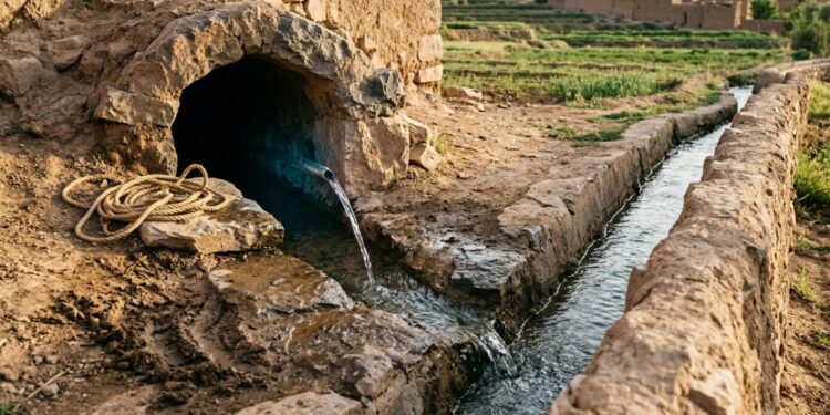Como um qanat de 33 km leva água pelo deserto apenas por gravidade