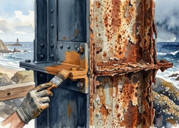 A maresia ataca portões, janelas e telhados de casas no litoral mesmo quando o metal parece protegido pela tinta