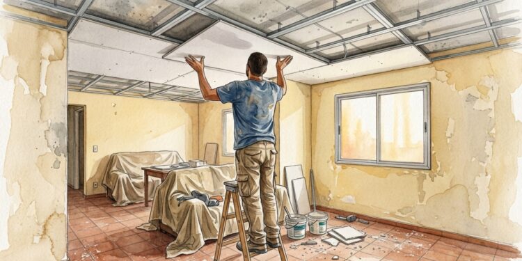Quanto custa colocar forro de gesso em uma sala média?