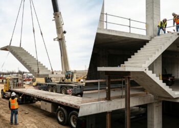 A escada pré-moldada pode acelerar a obra e mudar o espaço ocupado dentro da casa