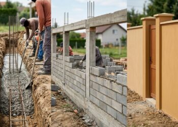 Quanto custa construir um muro de 20 metros em 2026 e o gasto que muita gente esquece