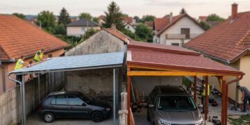 Quanto custa construir uma garagem coberta para 2 carros em 2026 e qual tipo de cobertura pesa menos no orçamento
