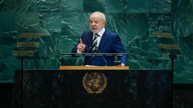 O presidente Lula em discurso na Assembleia-Geral da ONU em 2025. Imagem: Ricardo Stuckert/PR/X
